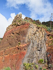 Volcanic rocks Vegaipala La Gomera