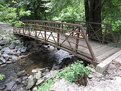 Rose Lane Park upper footbridge