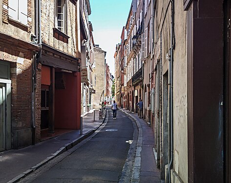 La rue des Polinaires vue de la rue Henri-de-Gorsse.