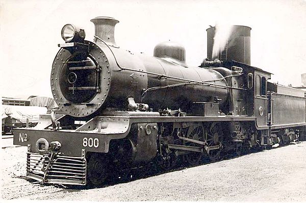 Class 16 no. 800, Braamfontein, c. 1930