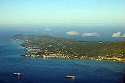 Luchtfoto van Saipan