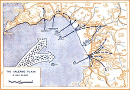 Piano d'invasione Alleato dello Sbarco di Salerno.