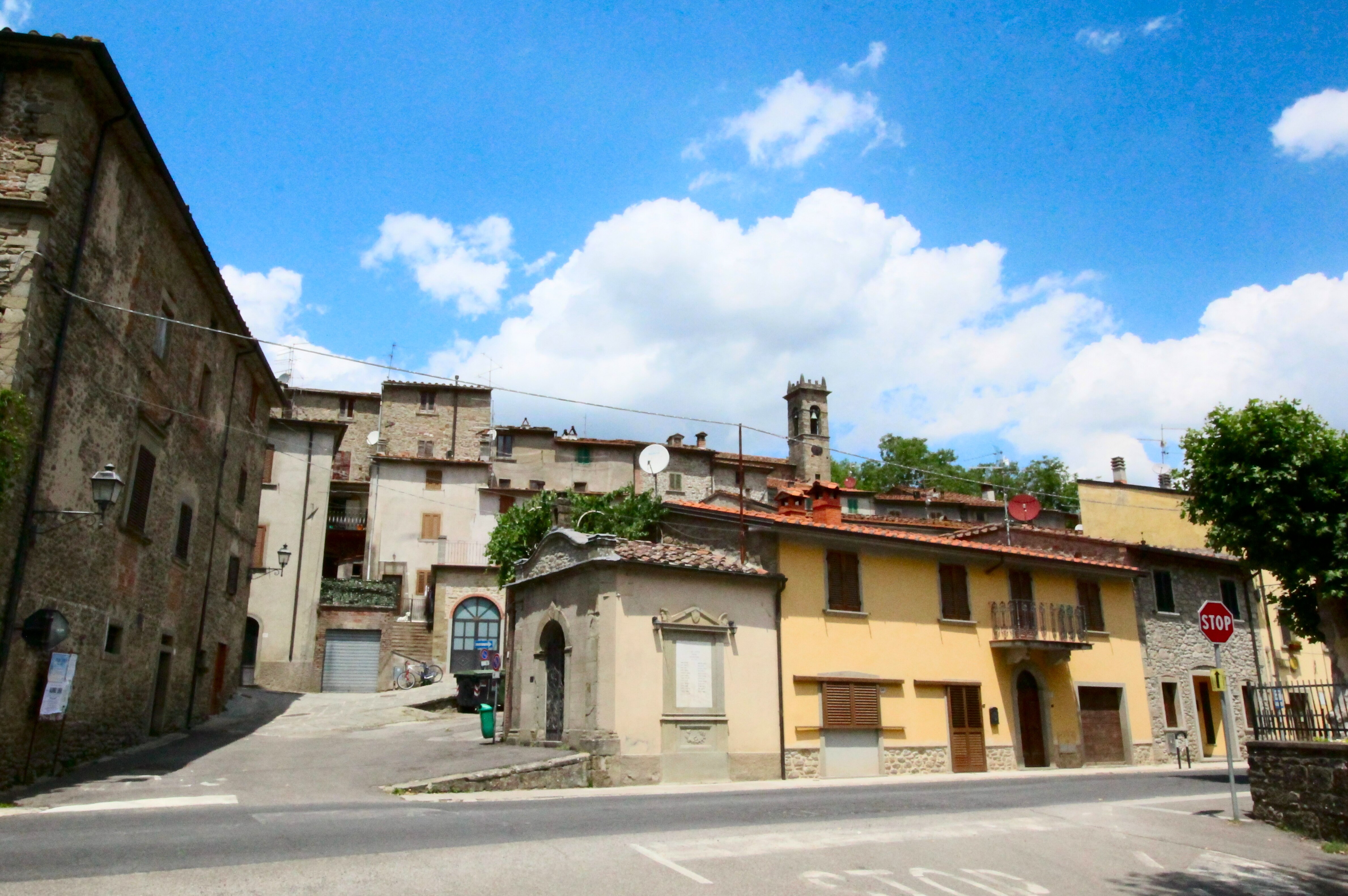 Rassina Map Village Castel Focognano Tuscany Italy