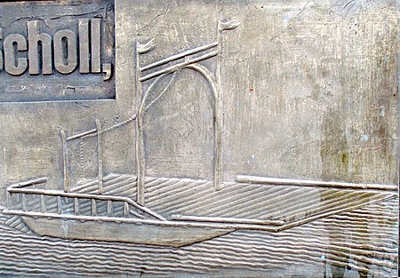 Schollsche Fähre Relief