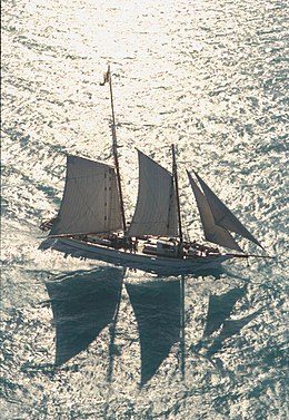The Western Union returning to Key West in 1985 Schooner Western Union returning to Key West, Florida.jpg