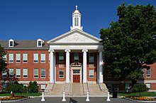 Front view of Siena Hall, one of the primary academic buildings Seina Front.jpg