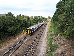 Selby train passing Halton (geograph 5834225).jpg