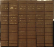 Shaw's complete plays Set of the complete plays of Shaw.png