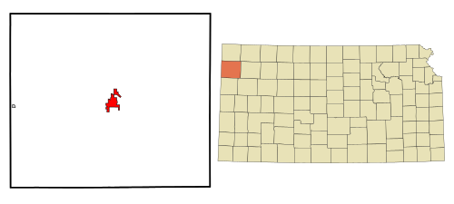 Location within Sherman County and Kansas