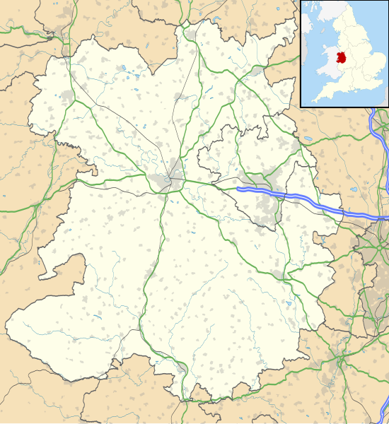 Mapa de Shropshire Megalith