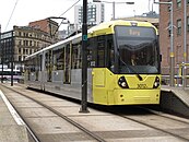 A Metrolink tram in the United Kingdom