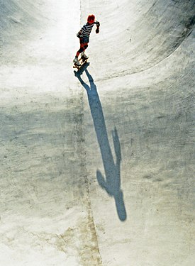 Skateboarder in Carson, California - 1978.