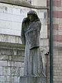 Die Trauernde / The mourner in front of the St. Maria im Kapitol church in Cologne.