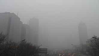 Smog in Beijing, China Smog in Beijing CBD.JPG