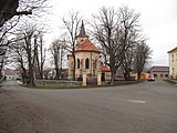 Čeština: Kostel v Solanech. Okres Litoměřice, Česká republika.