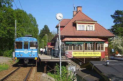 Vägbeskrivningar till Solsidan station med kollektivtrafik