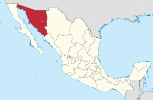 Sonora in Mexico (location map scheme).svg