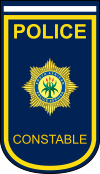 The Constable rank of the South African Police Service.