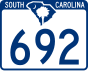 South Carolina Highway 692 işaretçisi