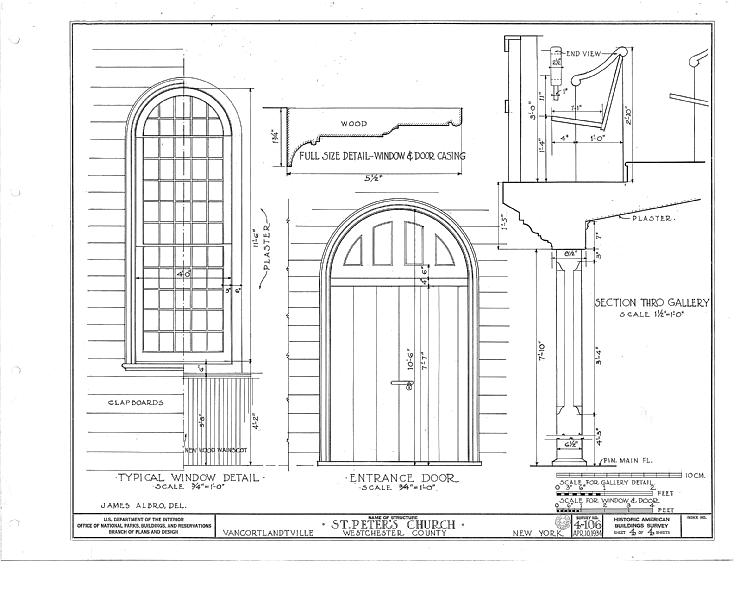 File:St. Peter's Church, Hillside Cemetery, Van Cortlandtville, Westchester County, NY HABS NY,60-VANCOV,1- (sheet 4 of 4).tif