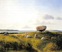 Dolmen auf Brandsø gemalt von Dankvart Dreyer