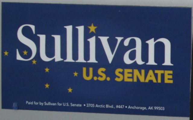 Bumper sticker from Sullivan's campaign