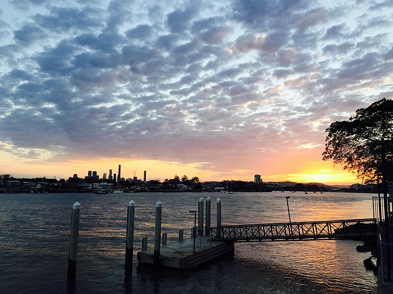 File:Sunset in Hamilton, Brisbane.jpg