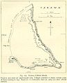 Karte des Tarawa-Atolls aus dem Zweiten Weltkrieg