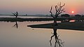 Taungthaman Lake at sunset 3, Mandalay, Myanmar.jpg
