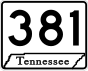 State Route 381 işaretçisi