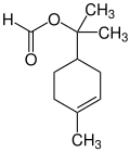 Strukturformel von α-Terpinylformia