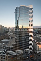 250 Yonge is one of four office components built into the Eaton Centre complex. The 250 August 2017 01.jpg