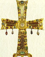 Prednja strana kríža Justina II