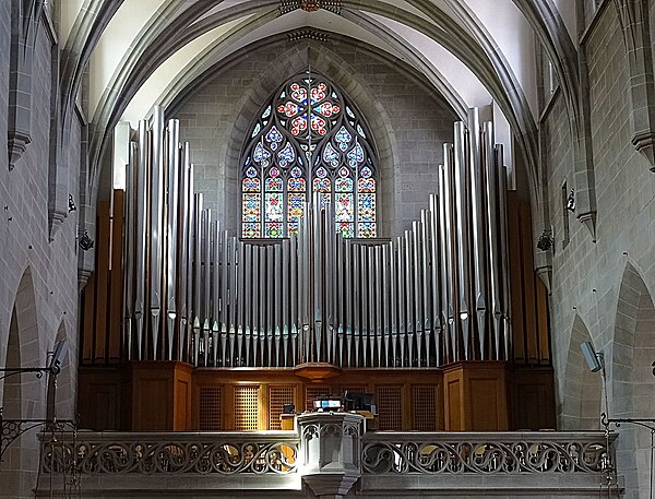 The organ at Fraumünster