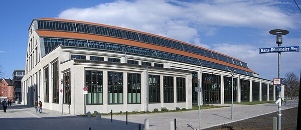 The Neue Musik-Festhalle, venue of the premiere, now part of the transportation centre of the Deutsches Museum