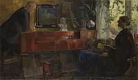 Interior with the Artists Oluf and Kris Wold-Torne (1900—1904)