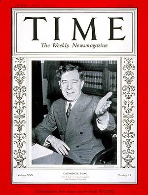 Long on the April 1935 cover of Time magazine