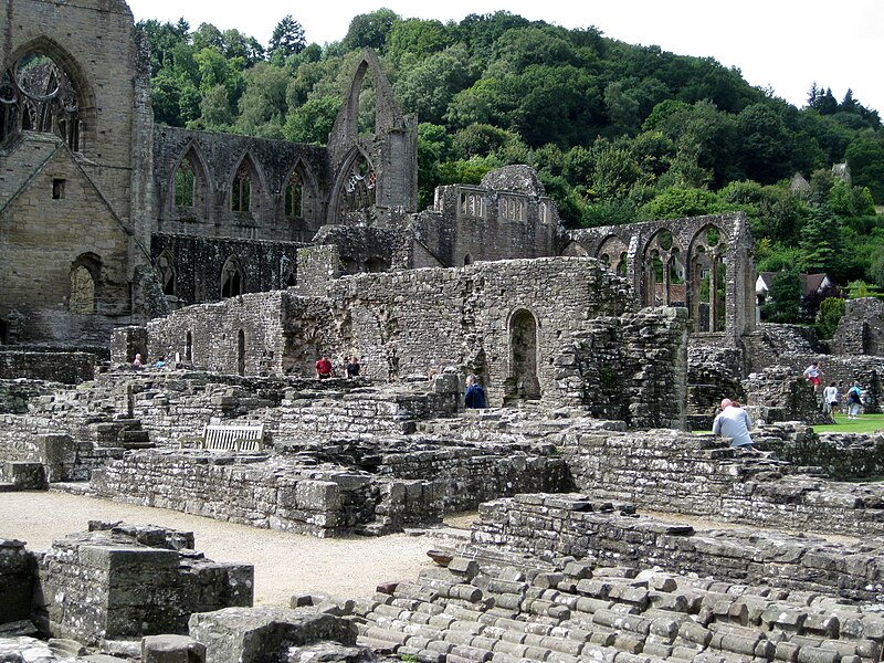 File:Tintern Abbey view towards the west end.JPG