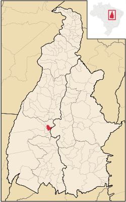 Localização de Pugmil no Tocantins