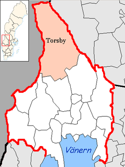 Torsby kommuns läge i Värmlands län