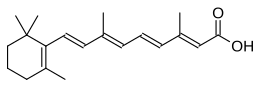 Skeletal formula of retinoic acid