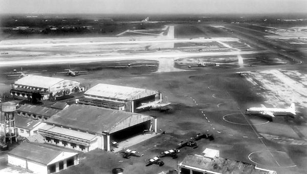 Tan Son Nhut Air Base, pictured here in 1962, was the headquarters of both the US and South Vietnamese military and a key target in any coup.