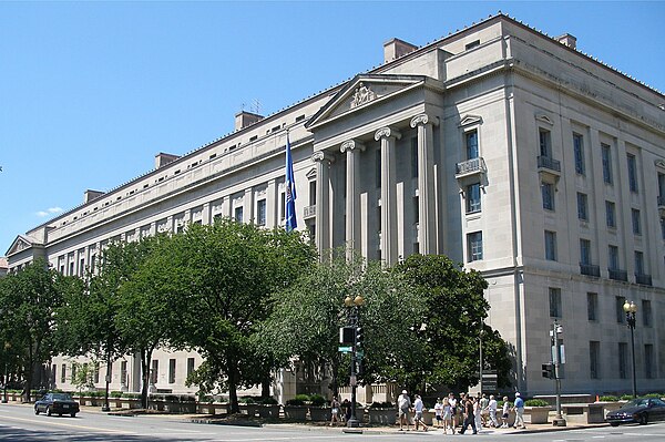 The Robert F. Kennedy Building is the headquarters of the U.S. Department of Justice.