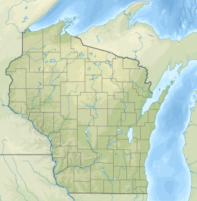Map showing the location of Apostle Islands National Lakeshore
