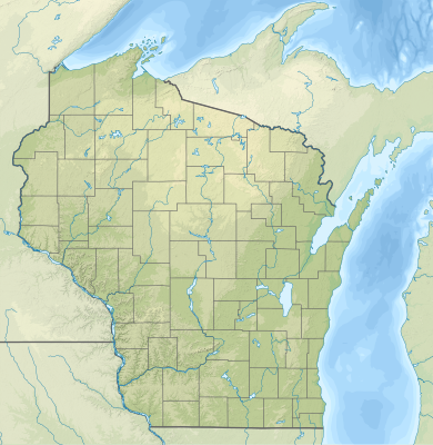 USA Wisconsin relief location map.svg