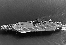 John F. Kennedy on her initial shakedown cruise in December 1968 USS John F. Kennedy (CVA-67) underway in December 1968.jpg