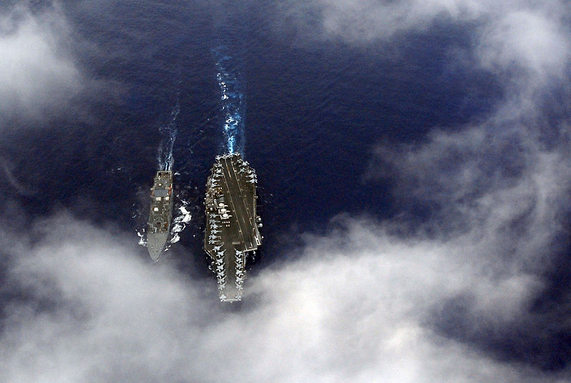 File:US Navy 080626-N-1038M-272 The aircraft carrier USS Kitty Hawk (CV 63) receives fuel from the Military Sealift Command auxiliary oiler USNS Guadalupe (T-AO 200) while steaming through the central Pacific Ocean.jpg