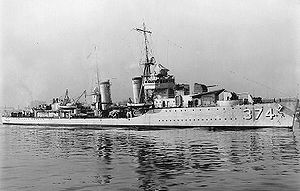 USS Tucker off the Norfolk Navy Yard, Portsmouth, Virginia, ngày 2 tháng 3 năm 1937.