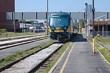 Via Rail train at Windsor station