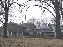 Vander Veer Park Historic District houses looking across Harrison Street. Vander Veer Houses.jpg